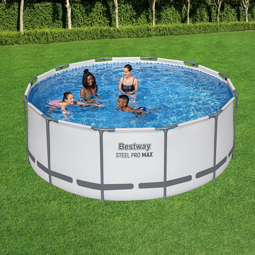 Bestway 366cm Swimming Pool Above Ground Pools Round Filter Pump Cover Ladder