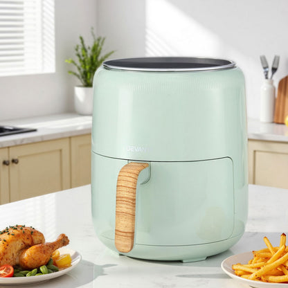 Devanti 5L Air Fryer Touch Control 1700W Green