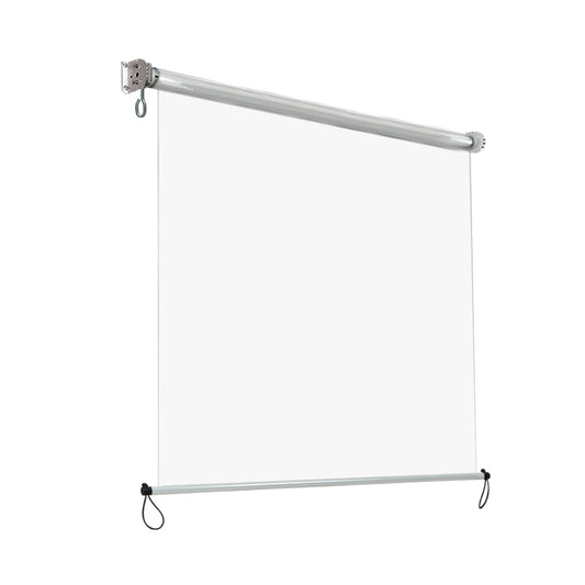 Instahut 1.5X2.4M Outdoor Blinds Clear Roll Down Awning Retractable Outdoor Blinds Water Wind Proof Transparent