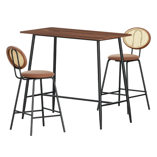 Artiss Bar Table Stools Set Dining Desk Industrial Kitchen Chairs Cafe Pub
