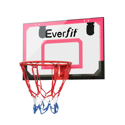 Everfit 23' Mini Basketball Hoop Backboard Door Wall Mounted Sports Kids Red