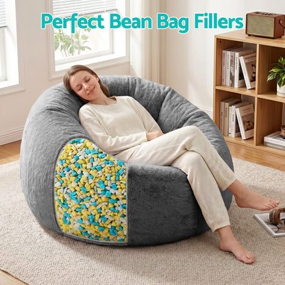 Artiss 15lbs (6.6KG) Bean Bag Filler Shredded Memory Foam Filling High Density Soft Pillow Stuffing for Bean Bag Chair, Couch Cushion, Dog Bed, Stuffed Animals and Arts Crafts