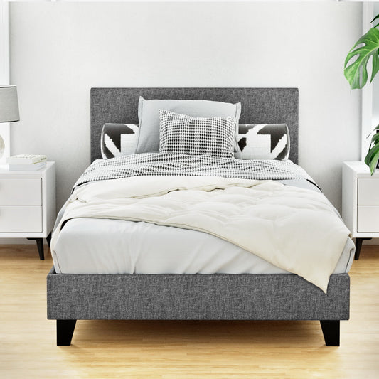 Artiss Bed Frame King Single Size Grey NEO