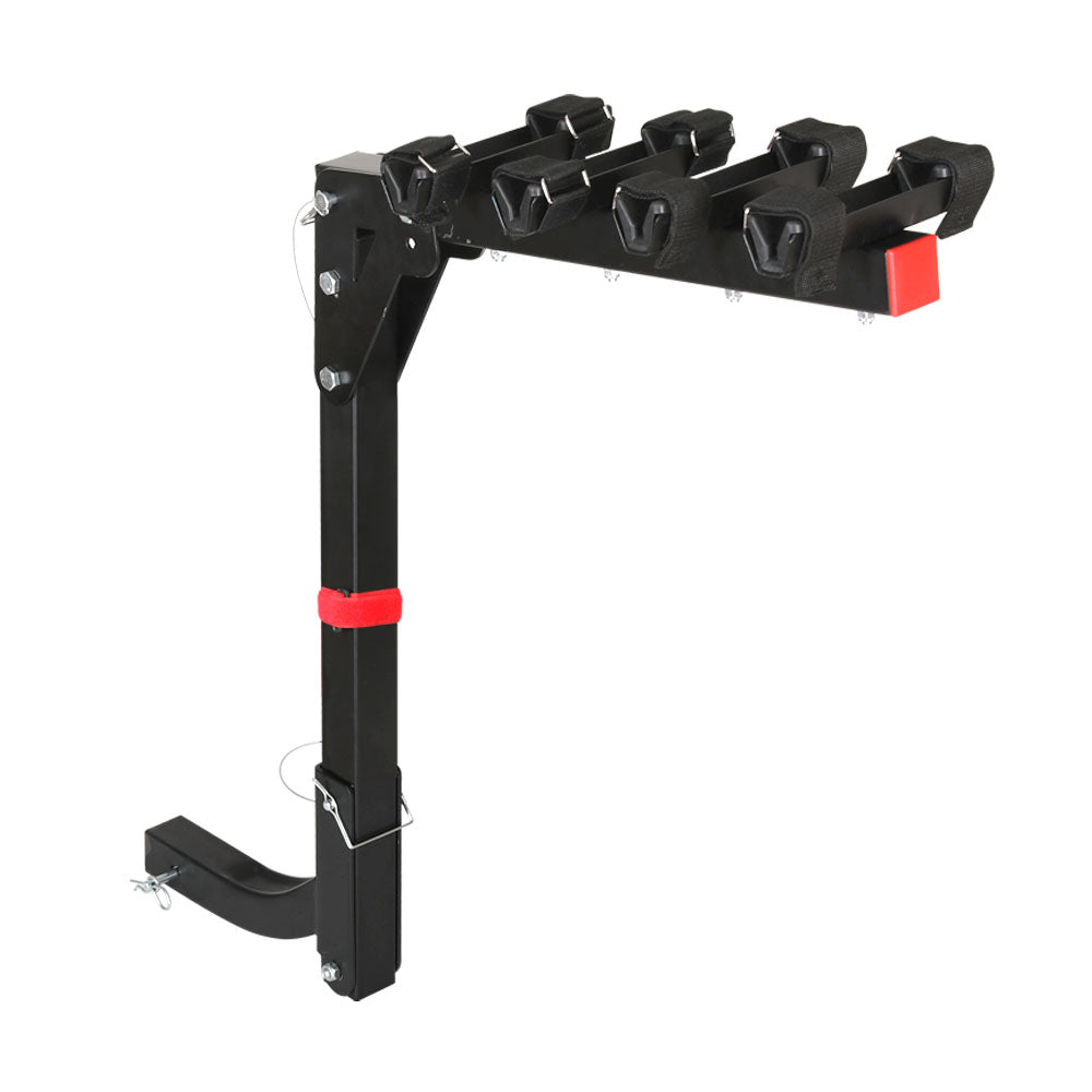 Giantz 4 Bicycle Bike Carrier Rack Car 2' Hitch Mount Foldable Black,Giantz 4 Bicycle Bike Carrier Rack Car 2' Hitch Mount Foldable Black