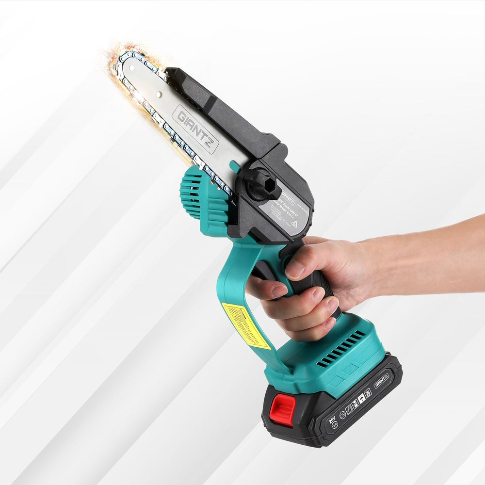 Giantz 6' Mini Cordless Electric Chainsaw Rechargeable Wood Cutter