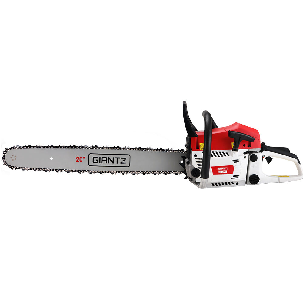 Giantz Chainsaw Petrol 62CC 20' Bar Commercial E-Start Pruning Chain Saw Spark Plug