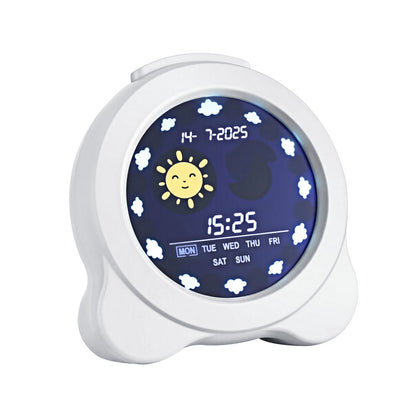 Artiss 3.8' Digital Day Clock Calendar Alarm LCD Display White