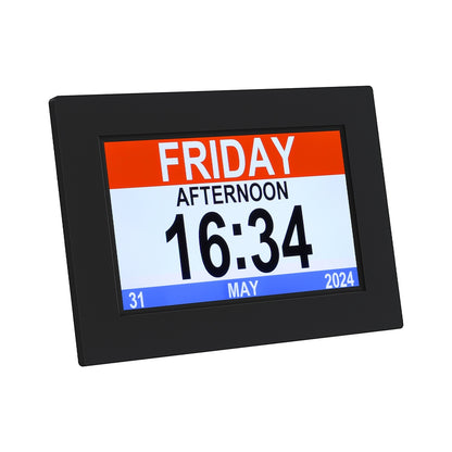 Artiss 8' Digital Day Clock Calendar Alarm Black