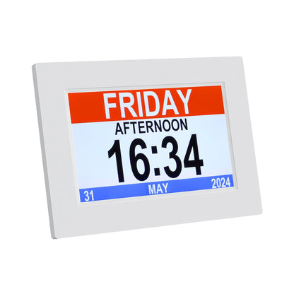 Artiss 8' Digital Day Clock Calendar Alarm White