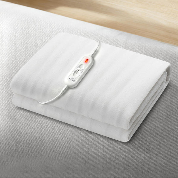 Giselle Electric Blanket King Single Heated Fully Fitted Washable Pad Winter Warm