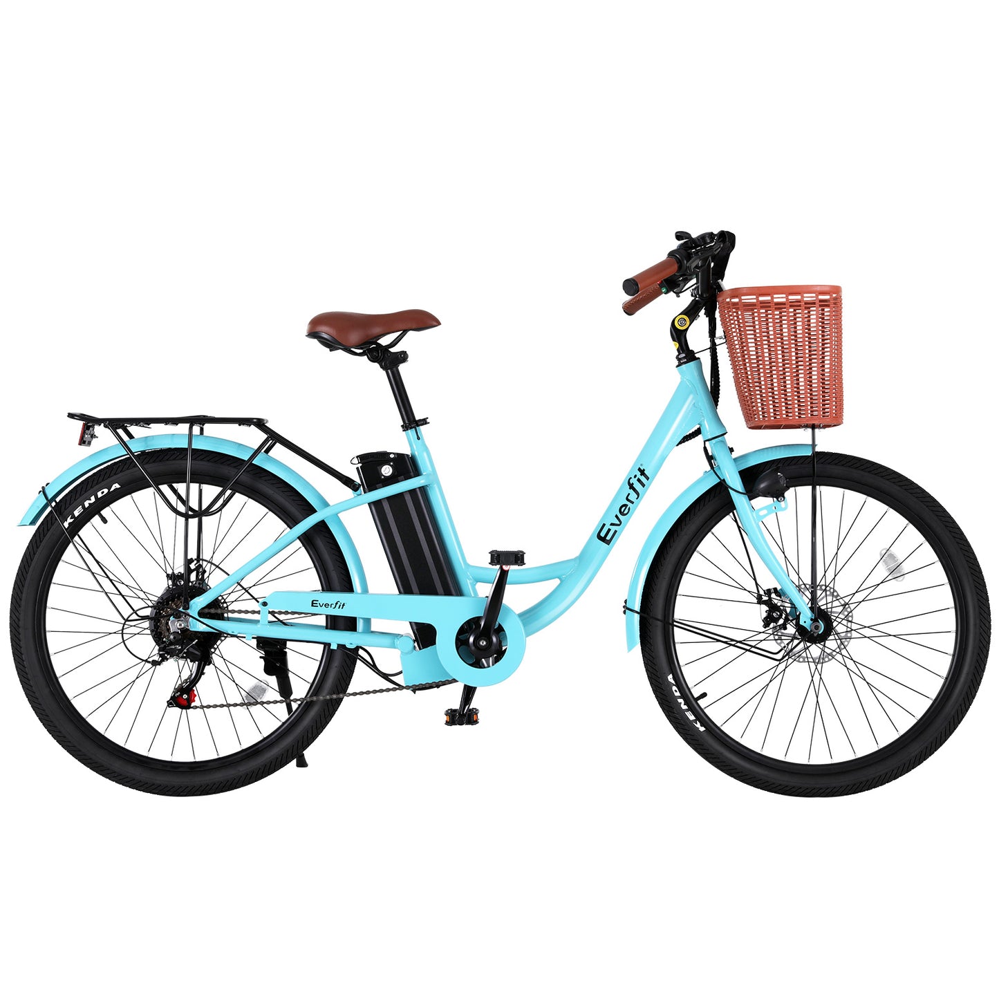 Everfit 26' Electric Bike City Bicycle eBike e-Bike Commuter w/ Battery BL