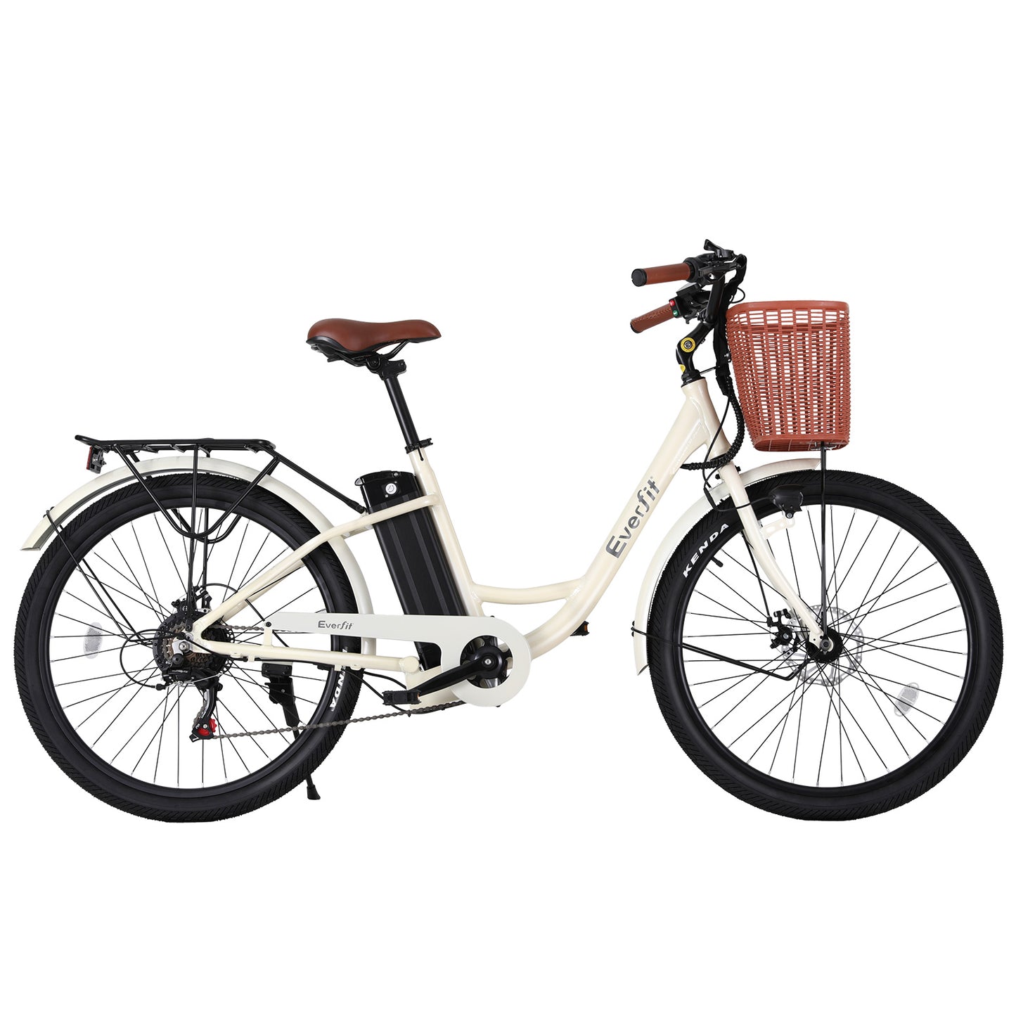 Everfit 26' Electric Bike City Bicycle eBike e-Bike Commuter w/ Battery WH