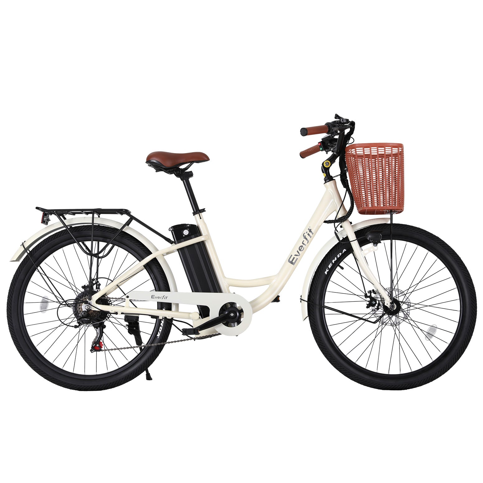 Everfit 26' Electric Bike City Bicycle eBike e-Bike Commuter w/ Battery WH
