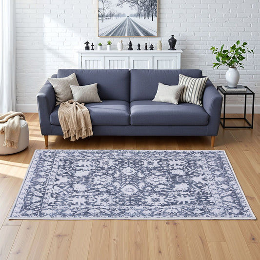 Artiss Floor Rug 120x170cm Soft Velvet Washable Modern Area Rug Floor Carpet Mat