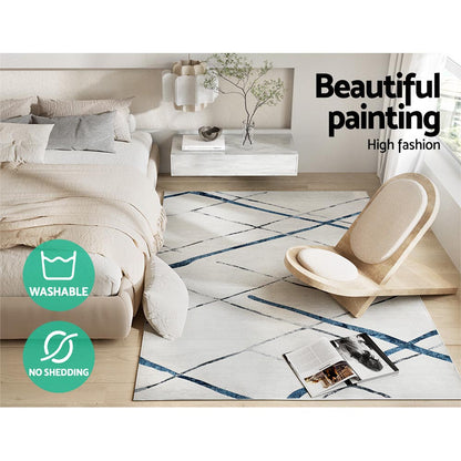 Artiss Rug 160x230cm Area Rug Washable Mat Large Carpet Soft Short Pile Jaca