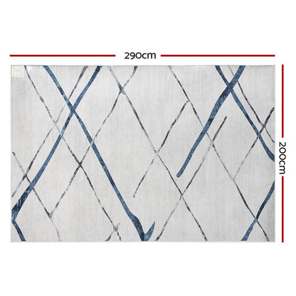 Artiss Rug 200x290cm Area Rug Washable Mat Large Carpet Soft Short Pile Jaca