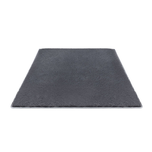 Artiss Floor Rug 140x200cm Plush Area Shaggy Rug Living Room Bedroom Carpet Grey