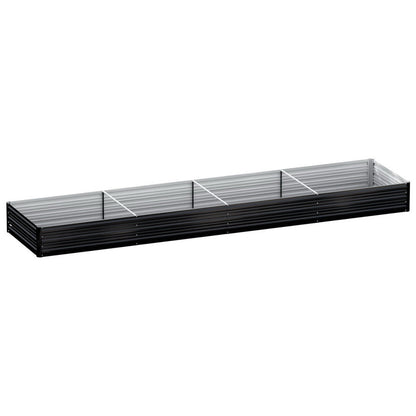 Green Fingers Raised Garden Bed 2 Pcs 210x90cm Planter Box Container Galvanised Metal Outdoor