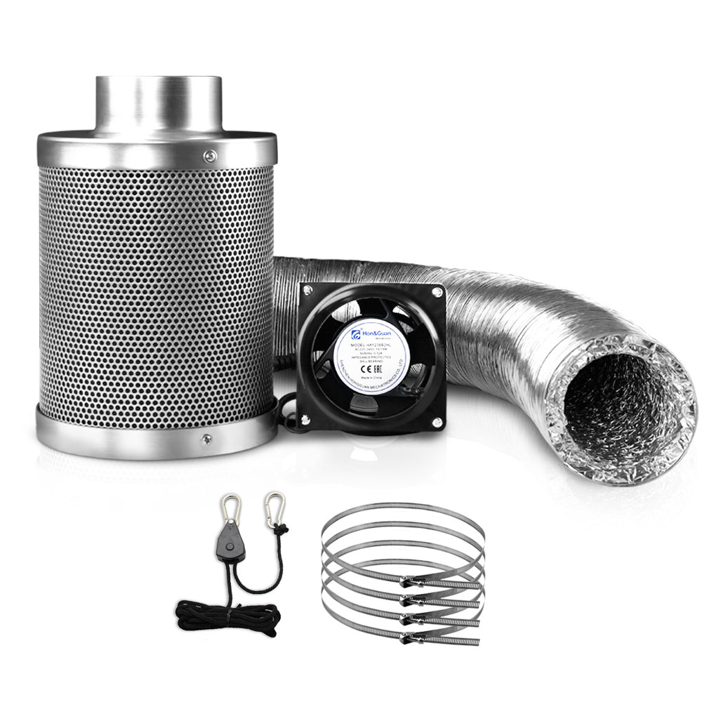 Green Fingers 6'Ventilation Kit Fan Hydroponics Grow Tent Kit Carbon Filter Duct,Green Fingers 6'Ventilation Kit Fan Hydroponics Grow Tent Kit Carbon Filter Duct
