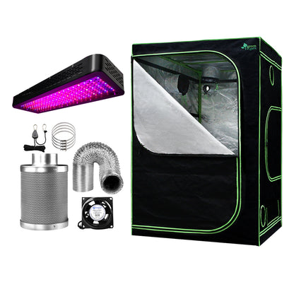 Green Fingers Grow Tent Light Kit 150x150x200CM 2000W LED 4' Vent Fan,Green Fingers Grow Tent Light Kit LED 2000W Full Spectrum 4' Vent 150x150x200CM