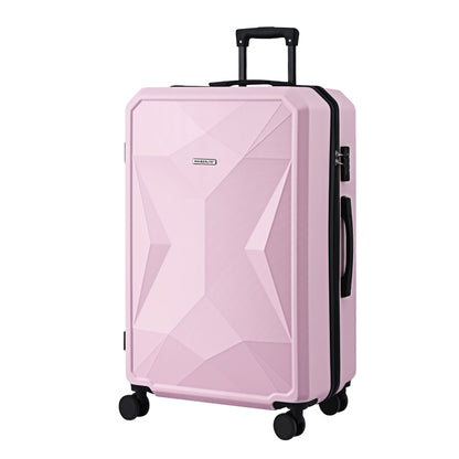 Wanderlite 28' Luggage Suitcase Trolley Travel Lightweight TSA Hardshell Pink