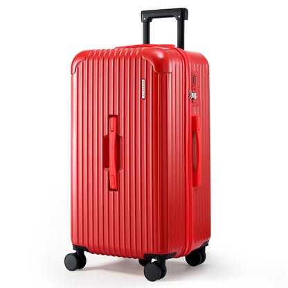Wanderlite 28' Trunk Luggage Suitcase Travel 5 Wheels Type-C Port TSA Red