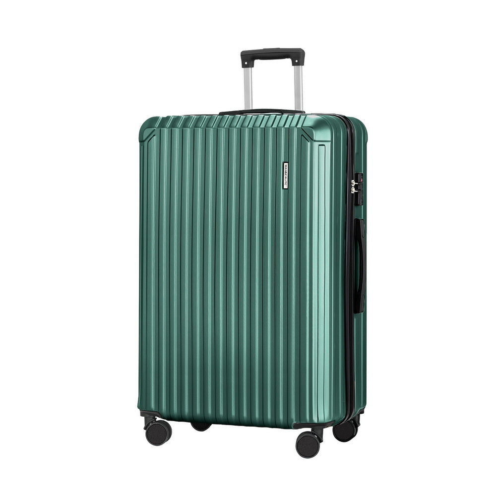 Wanderlite 28'' Luggage Travel Suitcase Set TSA Carry On Hard Case Green