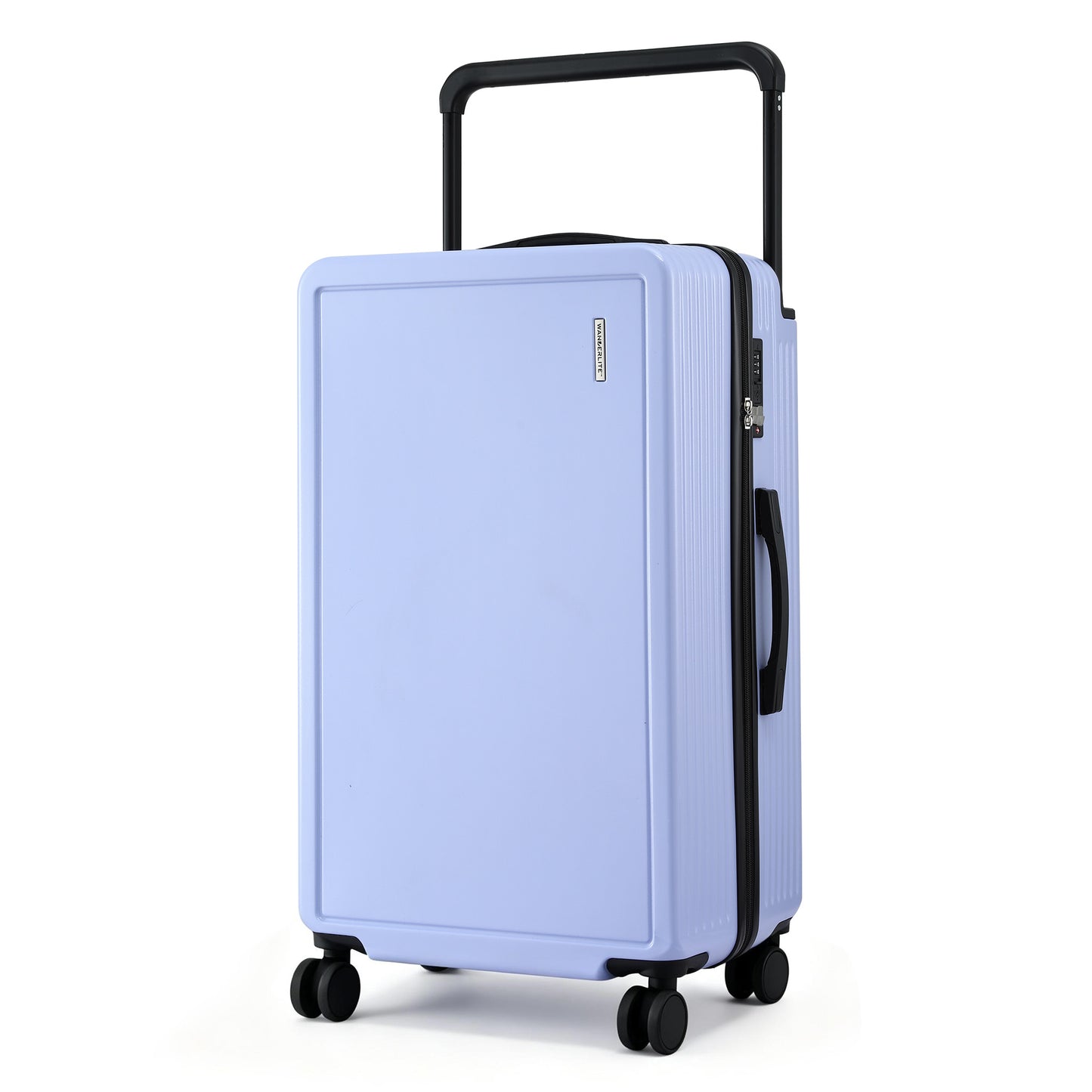 Wanderlite 28' Wide Handle Luggage Suitcase Travel TSA Lock Light Blue
