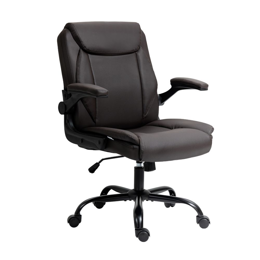 Artiss Executive Office Chair Mid Back Brwon