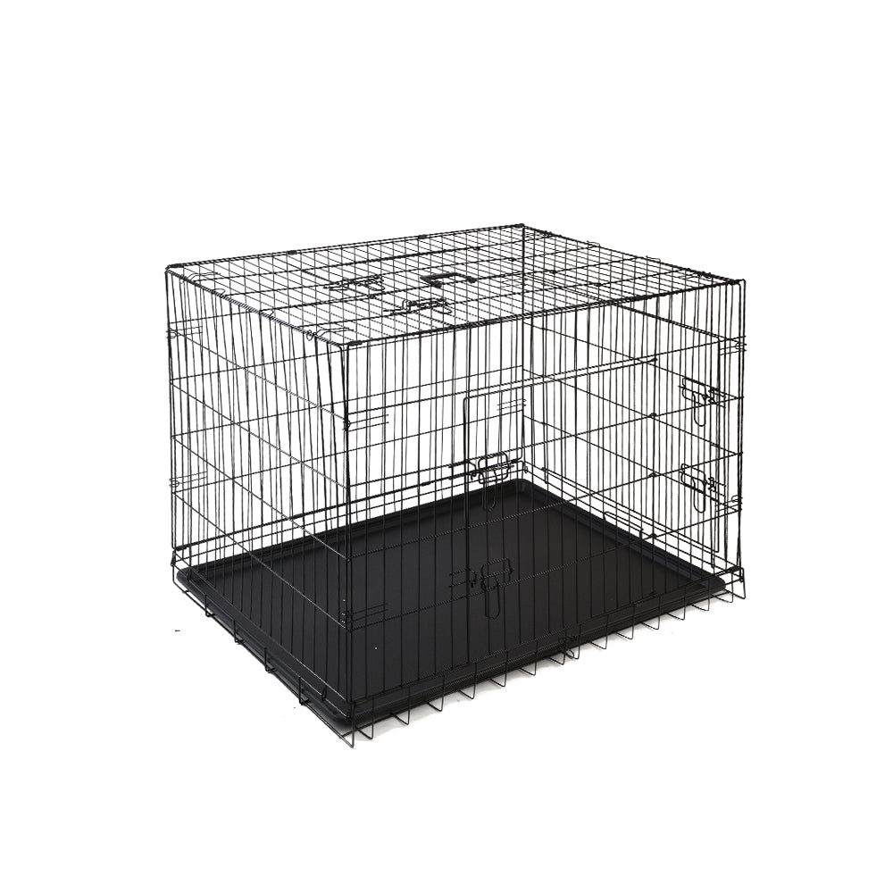 i.Pet 42' Dog Cage Crate Large Kennel 3 Doors