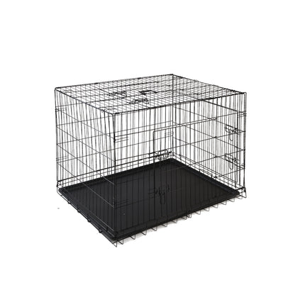 i.Pet 42' Dog Cage Crate Large Kennel 3 Doors