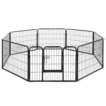 i.Pet 24' 8 Panel Dog Playpen Pet Exercise Cage Enclosure Fence Play Pen