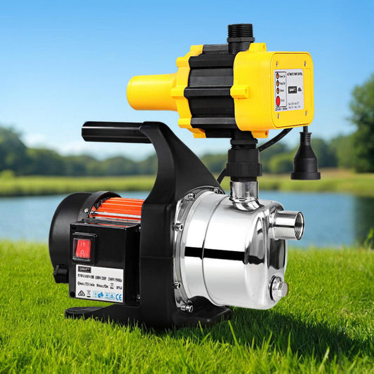 Giantz Garden Water Jet Pump High Pressure 800W Max. Tank Rain Farm Irrigation Yellow
