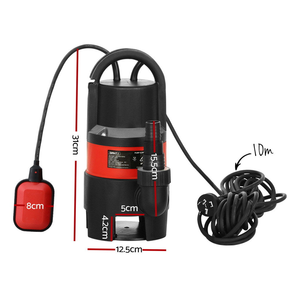 Giantz Garden Submersible Pump 550W Dirty Water Bore Tank Well?Steel Sewerage