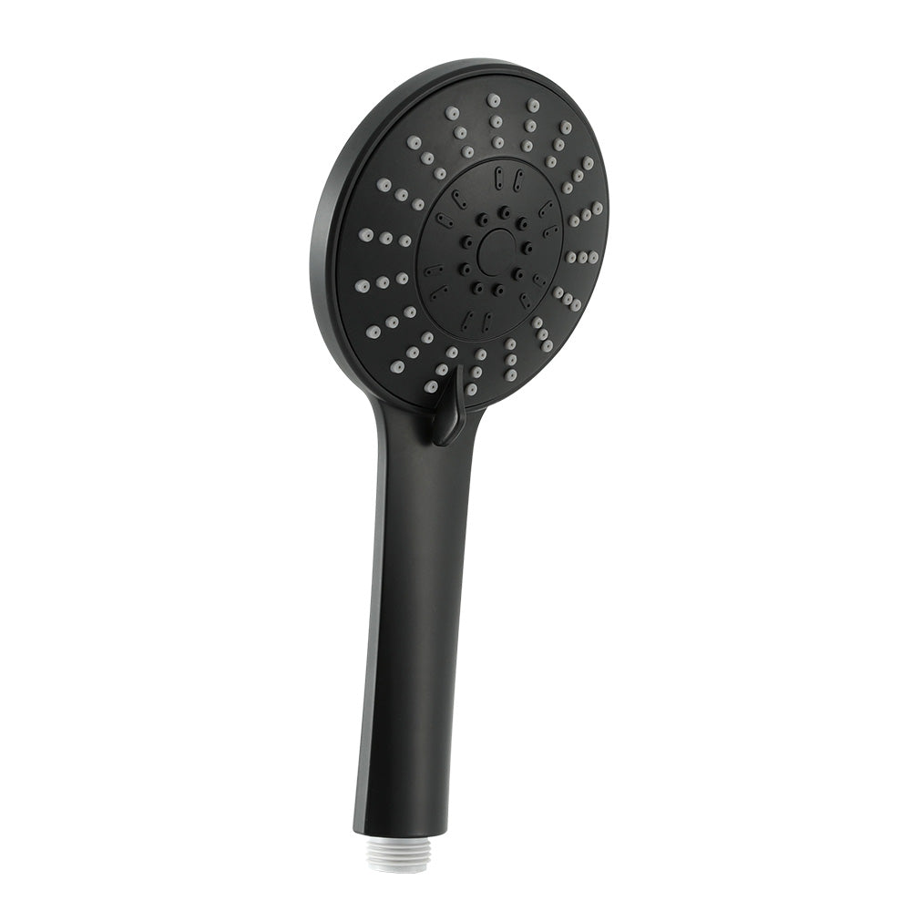 Handheld Shower Head 4.5' High Pressure 5 Modes Poweful Round Black