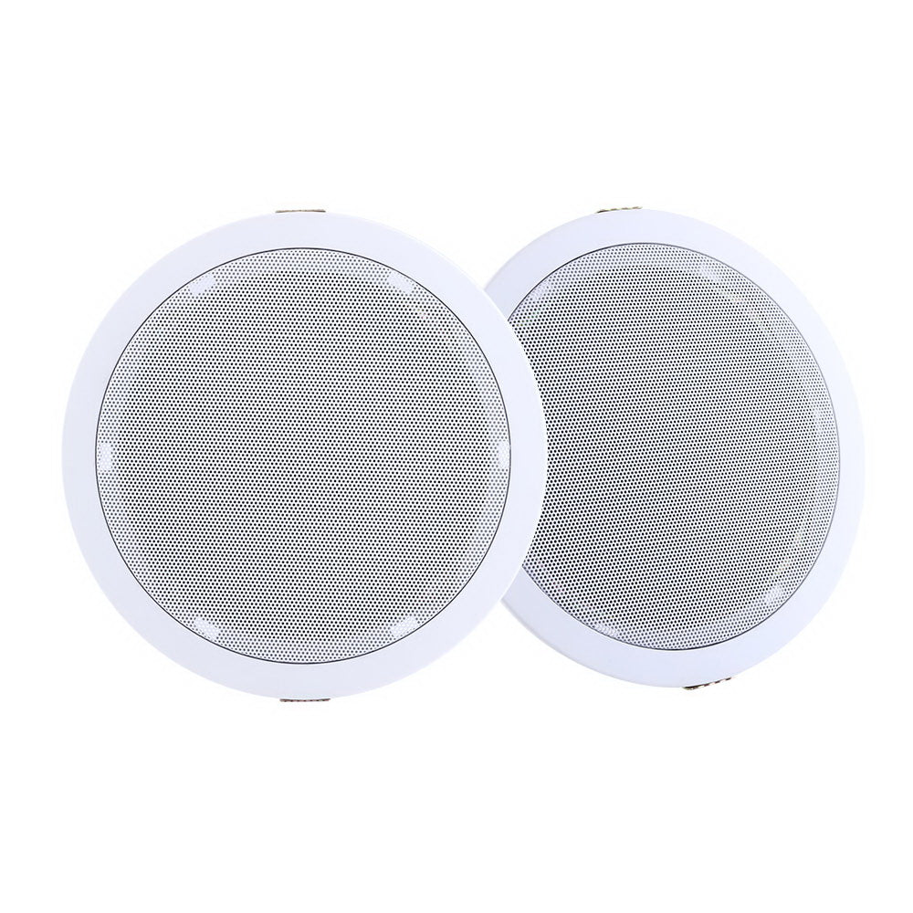 2 x 6' In Ceiling Speakers Home 80W Speaker Theatre Stereo Outdoor Multi Room
