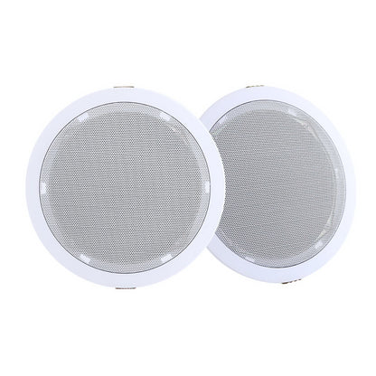 2 x 6' In Ceiling Speakers Home 80W Speaker Theatre Stereo Outdoor Multi Room