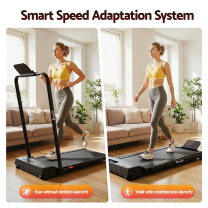 Everfit 3 in 1 Walking Pad Treadmill 12% Incline Under Desk Foldable Treadmills for Home Gym With 38cm Wide Belt APP Control