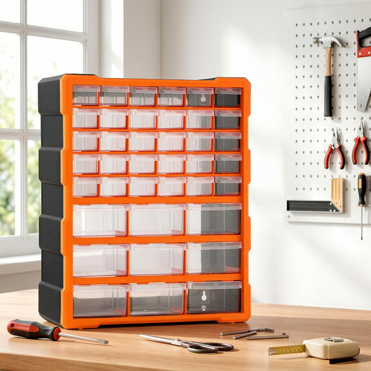 Giantz 39-Drawer Tool Storage Cabinet Anti-Drop Hardware Organizer