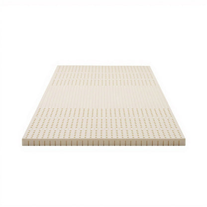 Giselle Bedding Latex Mattress Topper, 5cm Thick Cooling Bed Pad for Side Sleepers Pain Relief, 7 Zone Foldable Mat with Washable Cover for Guest Room Bedroom King Single