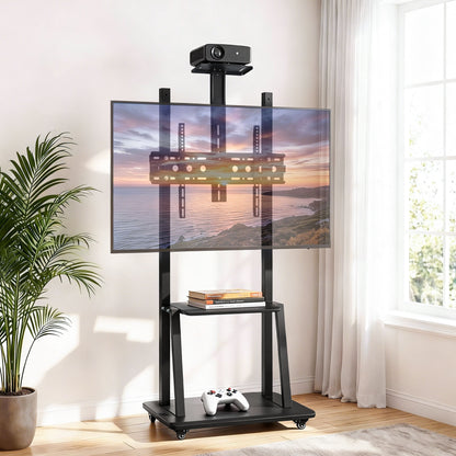 Artiss TV Stand 32-70' Universal Mobile Adjustable Height TV Stand with Wheels