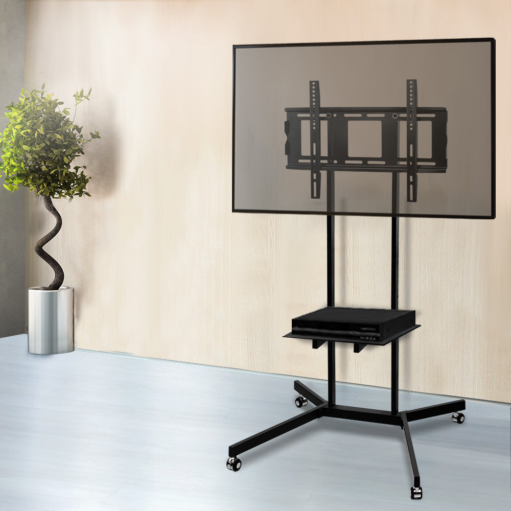 Artiss Mobile TV Stand for 32'-65' TVs Mount Bracket Portable Shelf Trolley Cart