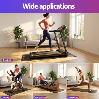 Everfit Exercise Equipment Mat Treadmill Floor Rug Home Gym Fitness Yoga 1.8M