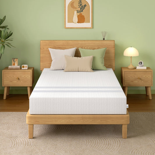 20cm Single Reversible Gel Memory Foam Mattress BedStory Medium Soft & Firm