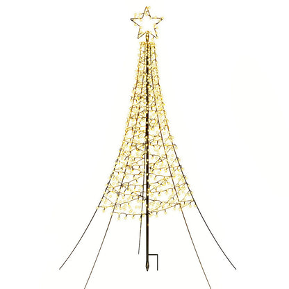 Jingle Jollys Solar Christmas Tree 2.1m 320 LED Net Lights Xmas Trees Decoration
